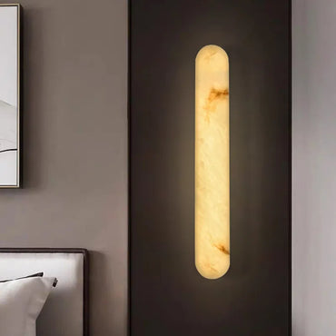 Émilie Marbre Linéaire Applique Murale Minimaliste LED
