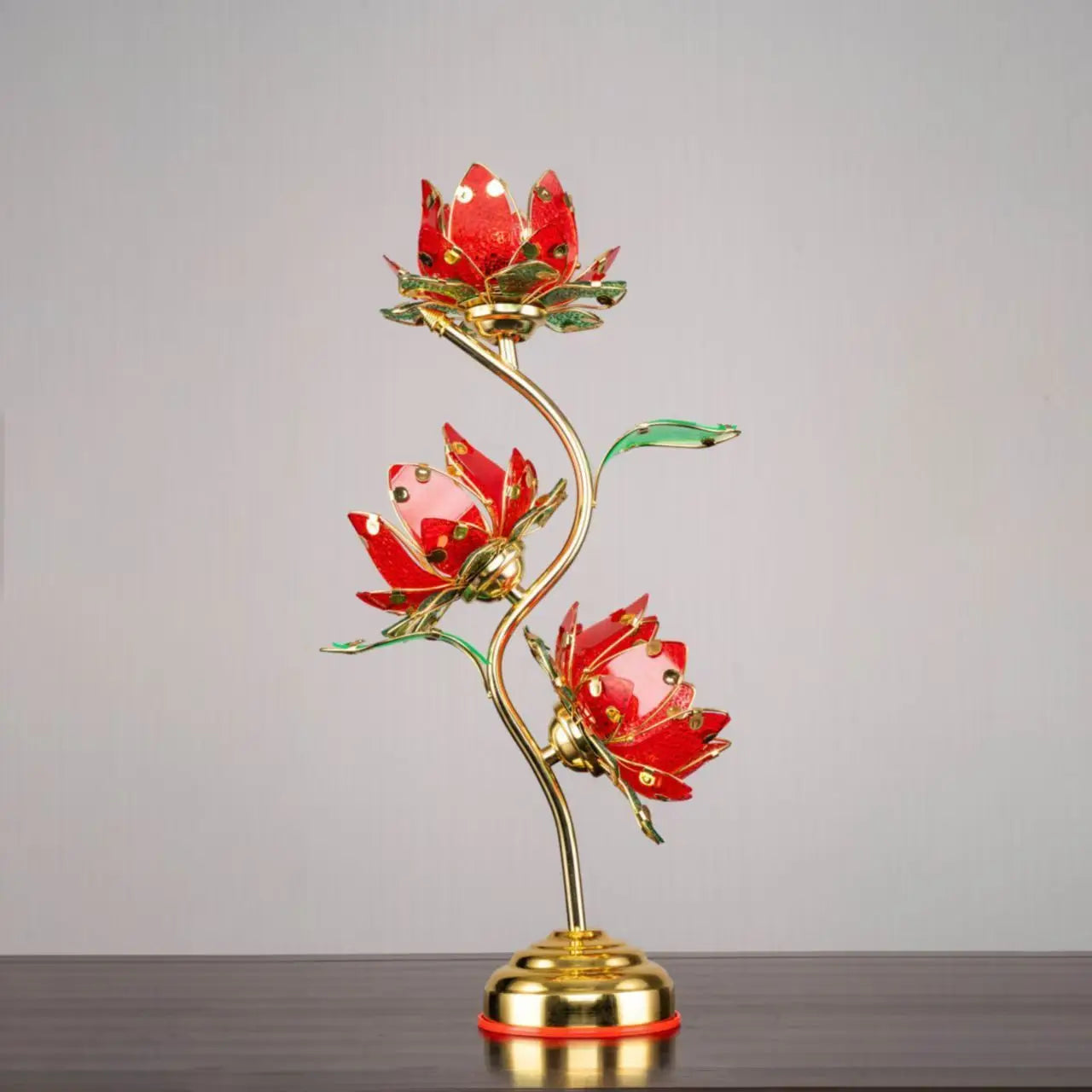 Camille Lotus Color Changing LED Silk Table Lamp E27