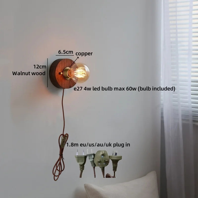 Noémie Wabi Sabi Wood Ceramic Wall Light