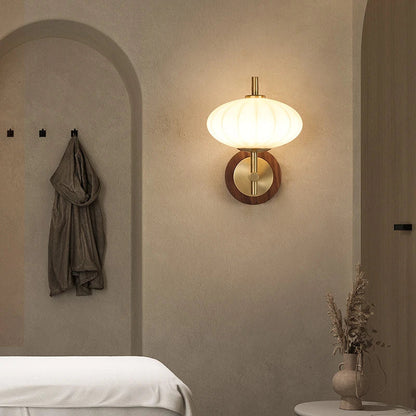 Applique murale LED Camille Aurelia en verre côtelé