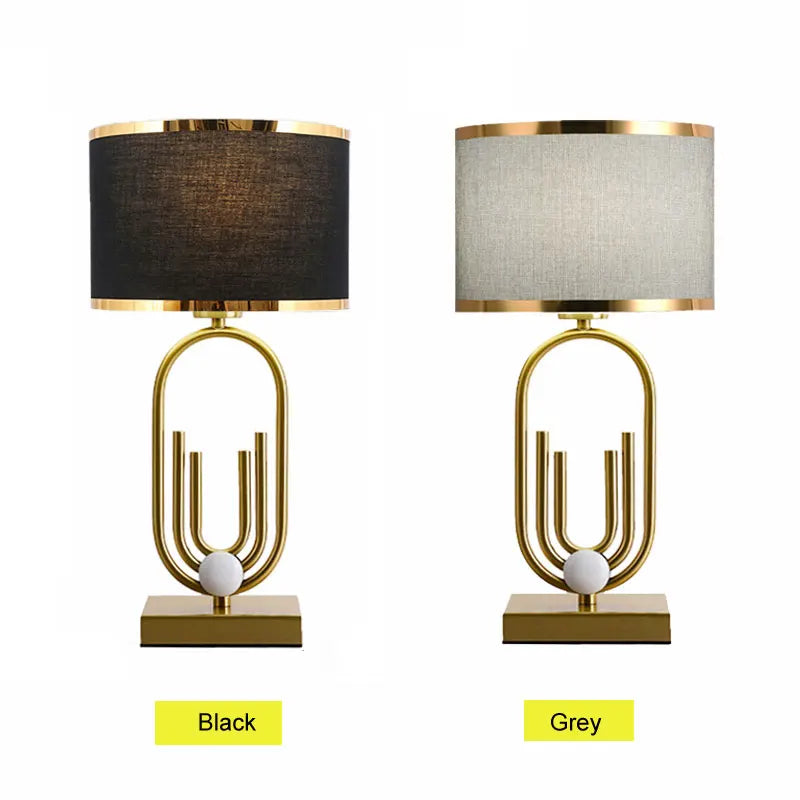 Lampe de table géométrique moderne dorée Orléans