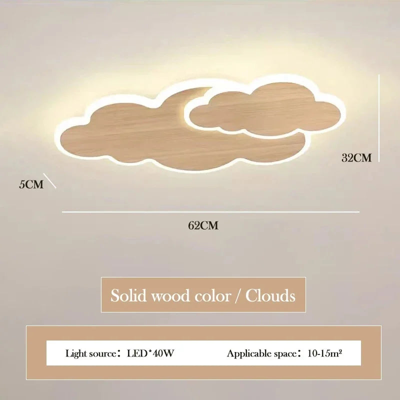 Plafonnier LED Élodie Creative Cloud pour chambre d'enfant, intensité variable