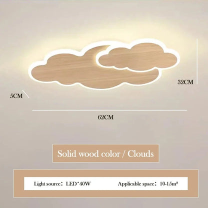 Plafonnier LED Élodie Creative Cloud pour chambre d'enfant, intensité variable