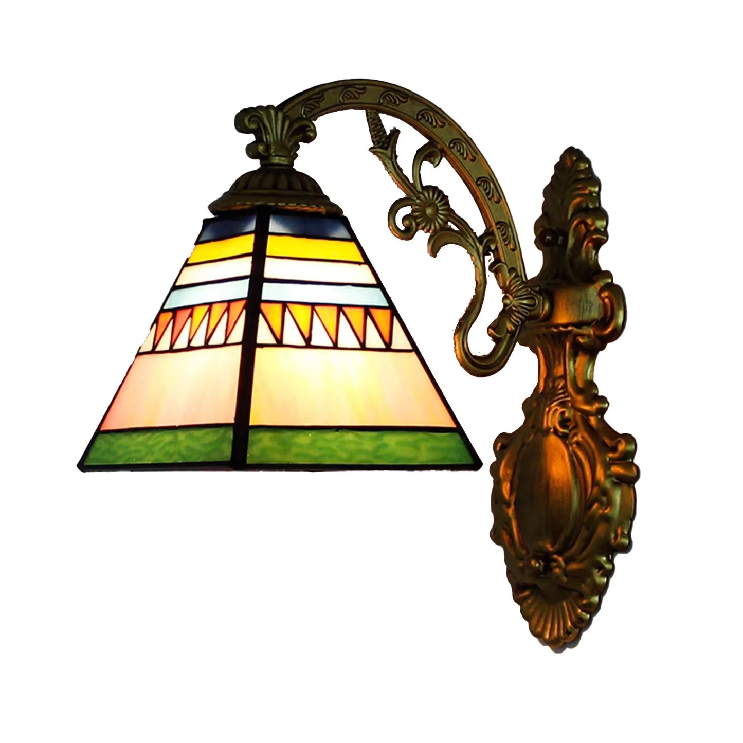 Margaux European Retro Stained Glass Wall Lamp