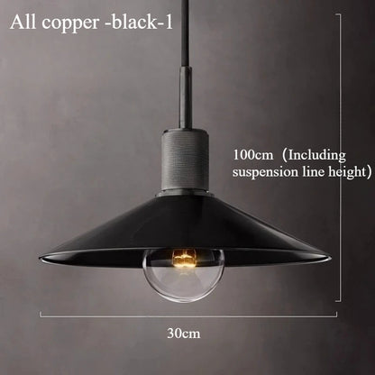 Suspension Inès Industrielle Cuivre Luminaire Rétro Café