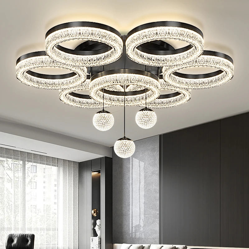 Élodie Modern Round LED Ceiling Chandelier Light