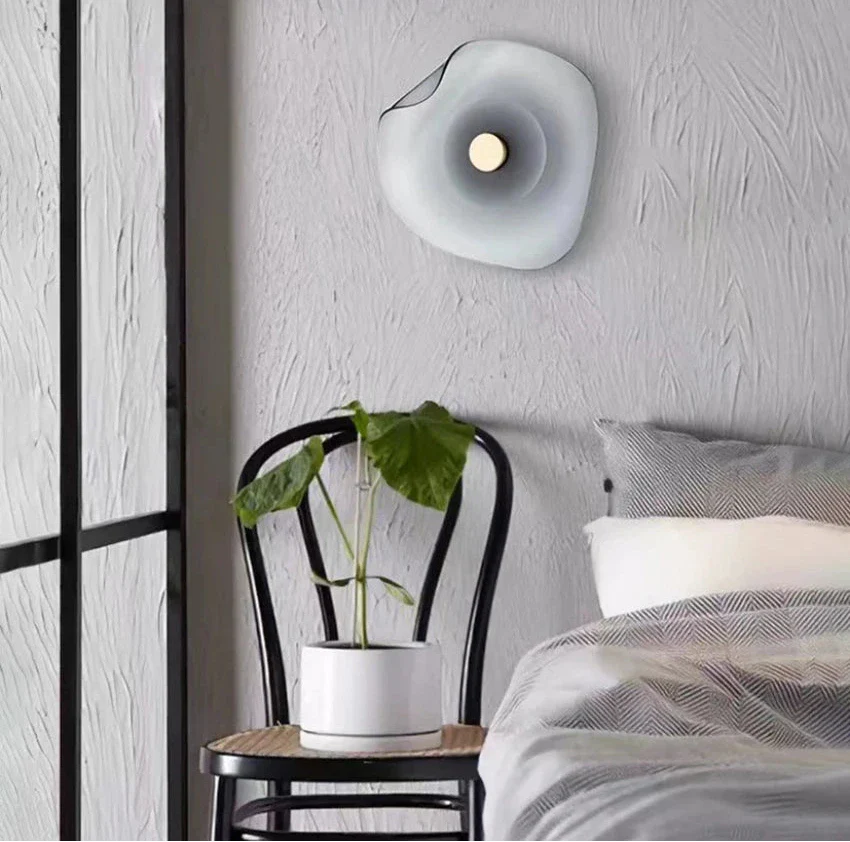 Élise Halo Shade Glass LED Wall Sconce