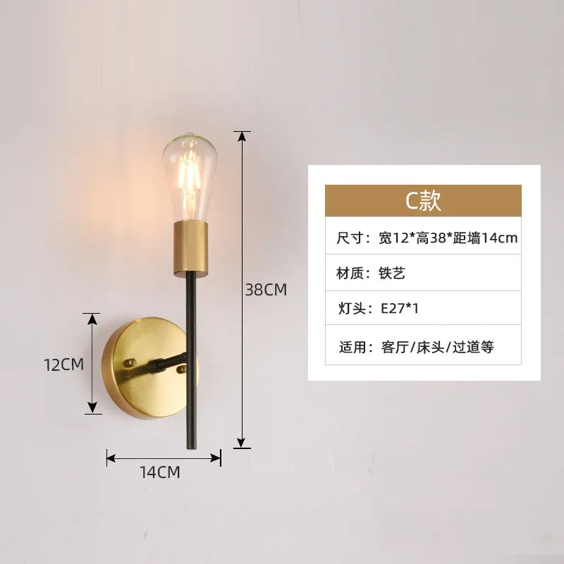Applique murale Isabelle Double Tête Lampe Miroir Minimaliste