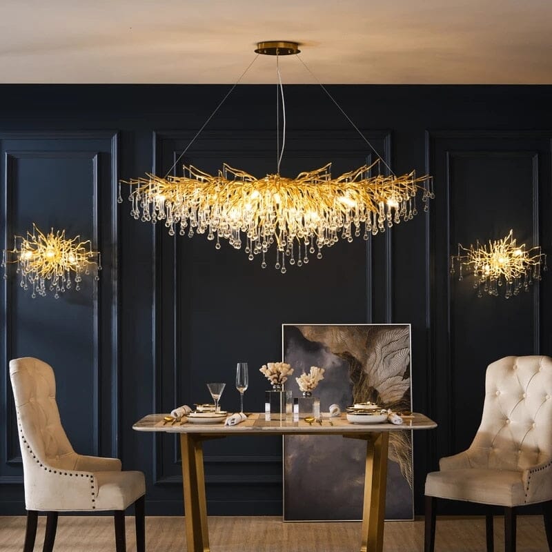 Lustre de luxe en cristal Noémie Waterdrop