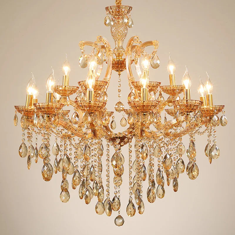 Lustre de restaurant nordique Éclairage classique de salon Lampe suspendue en cristal Lumière suspendue moderne pour la maison Lampe suspendue de hall