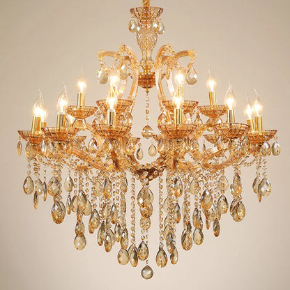 Lustre de restaurant nordique Éclairage classique de salon Lampe suspendue en cristal Lumière suspendue moderne pour la maison Lampe suspendue de hall
