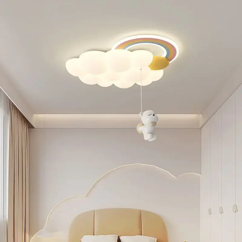 Plafonnier LED Élodie Nuage Nordique Moderne pour Chambre d'Enfant