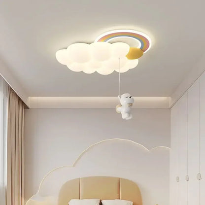 Plafonnier LED Élodie Nuage Nordique Moderne pour Chambre d'Enfant