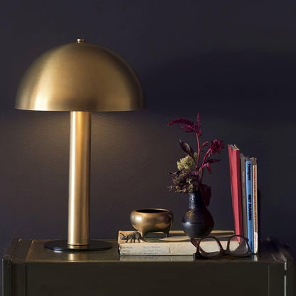 Céleste Mushroom Table Lamp with Sculptural Metal Design
