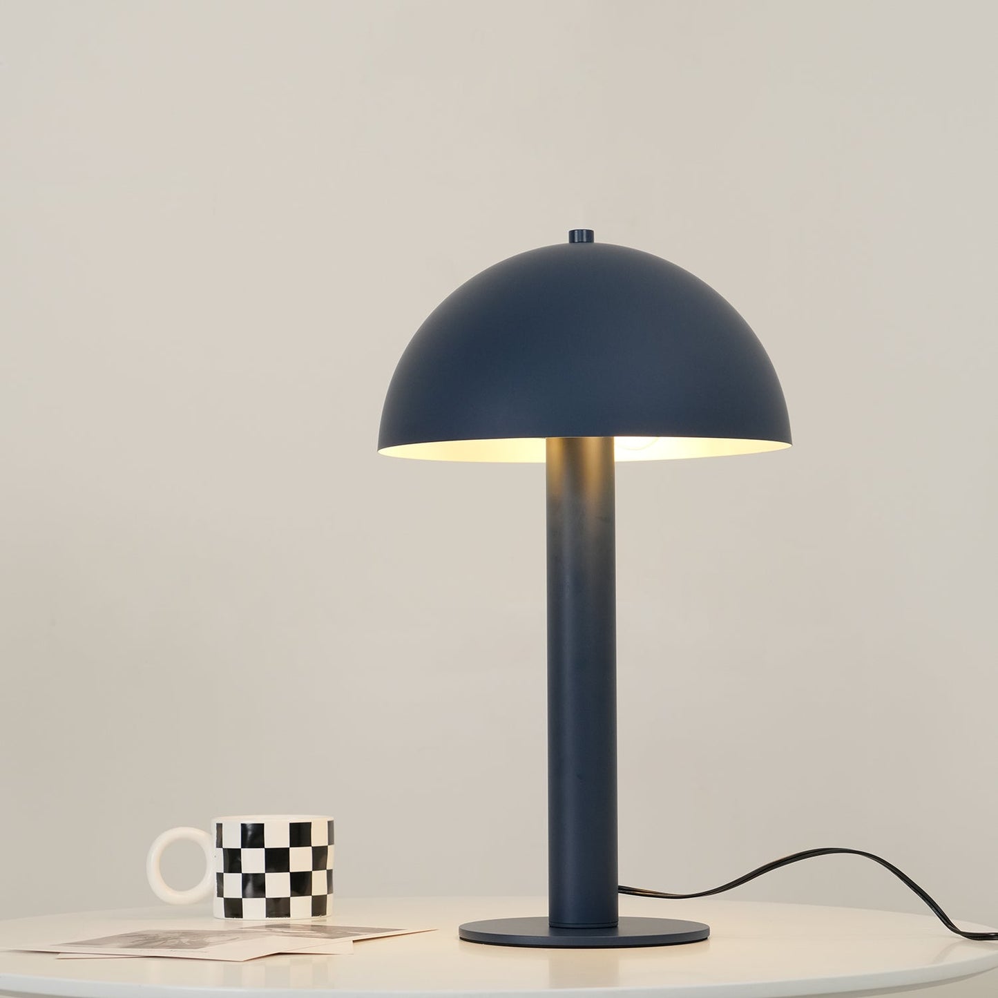 Céleste Mushroom Table Lamp with Sculptural Metal Design