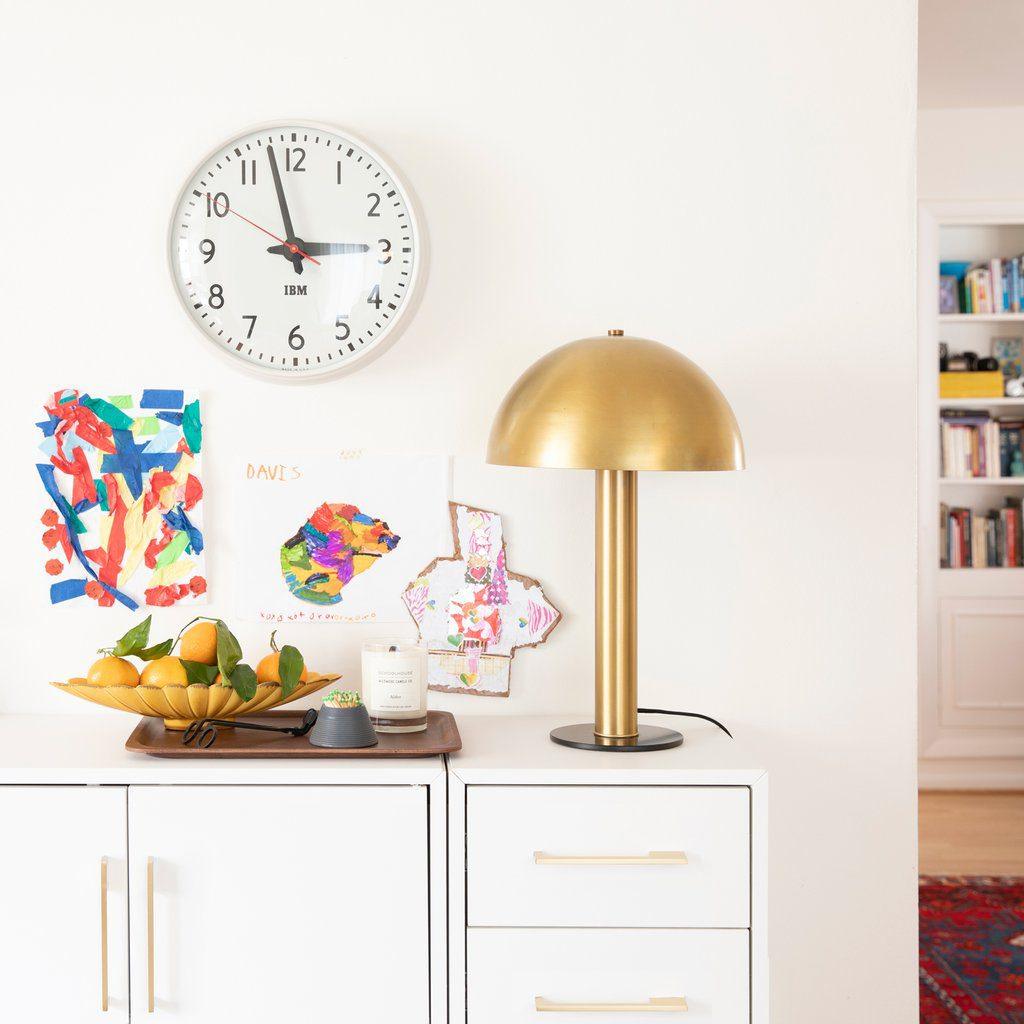 Céleste Mushroom Table Lamp with Sculptural Metal Design
