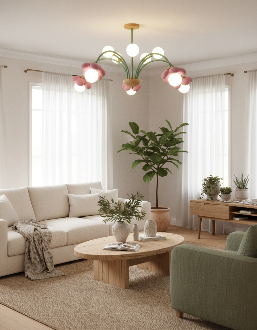 Elodie Sika Flower Chandelier