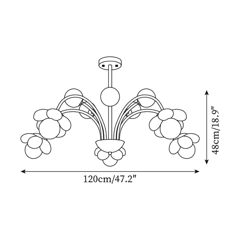 Elodie Sika Flower Chandelier