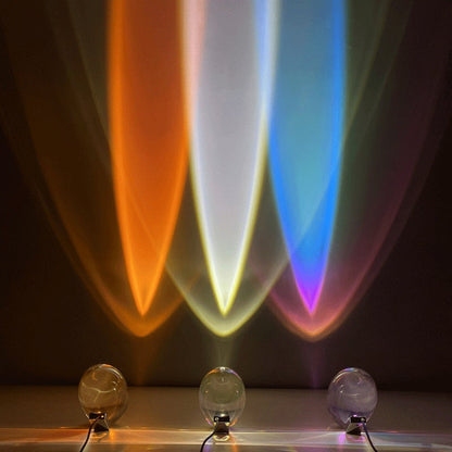 Élodie Crystal LED Table Lamp Modern Ambient Light Projection Decorative Lamp