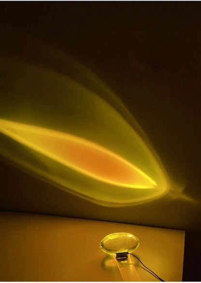 Élodie Crystal LED Table Lamp Modern Ambient Light Projection Decorative Lamp