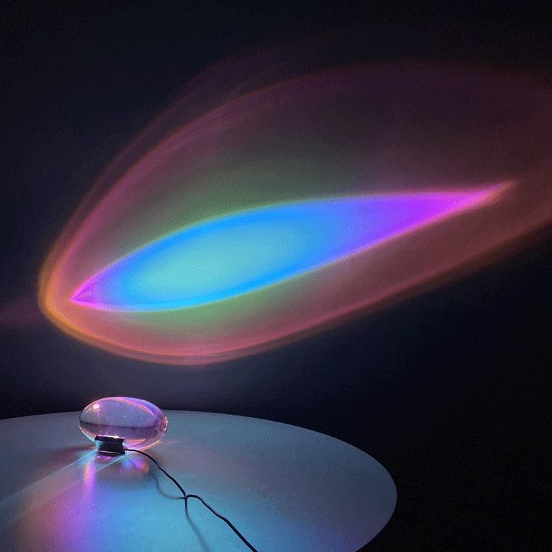 Élodie Crystal LED Table Lamp Modern Ambient Light Projection Decorative Lamp