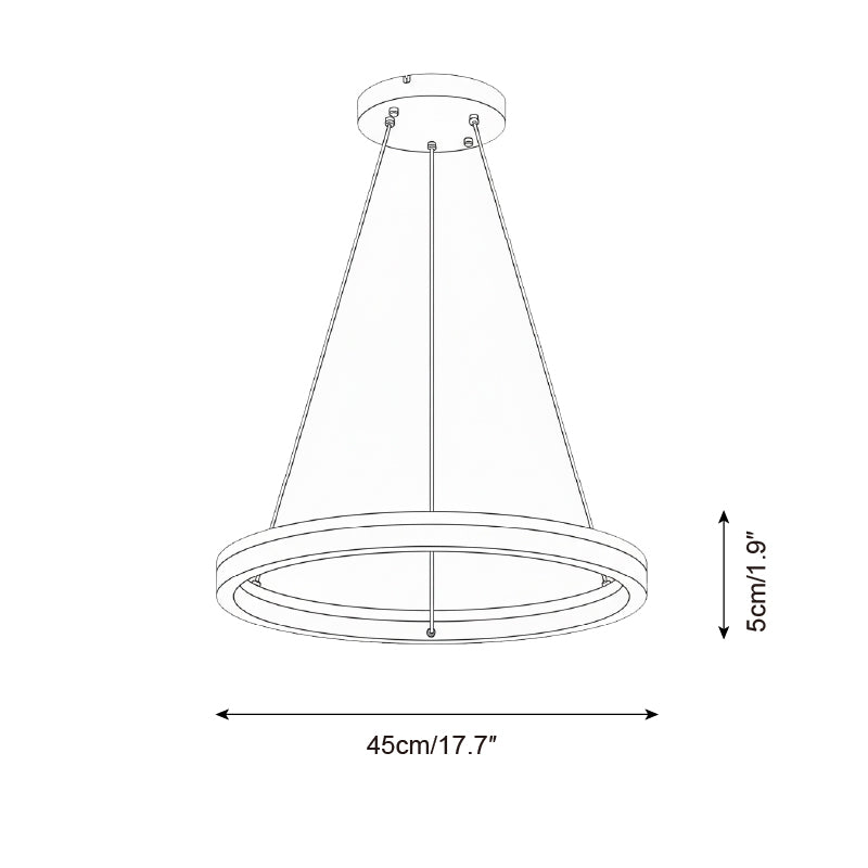 Aurélien Ring Chandelier, Travertine and Wood LED Design