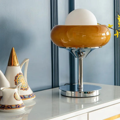 Élise Starburst Retro Glass Chrome LED Table & Floor Lamp