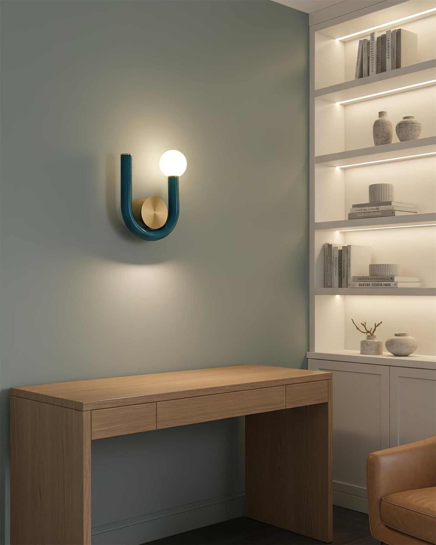 Thalia U Applique Murale Moderne en Fer et Acrylique