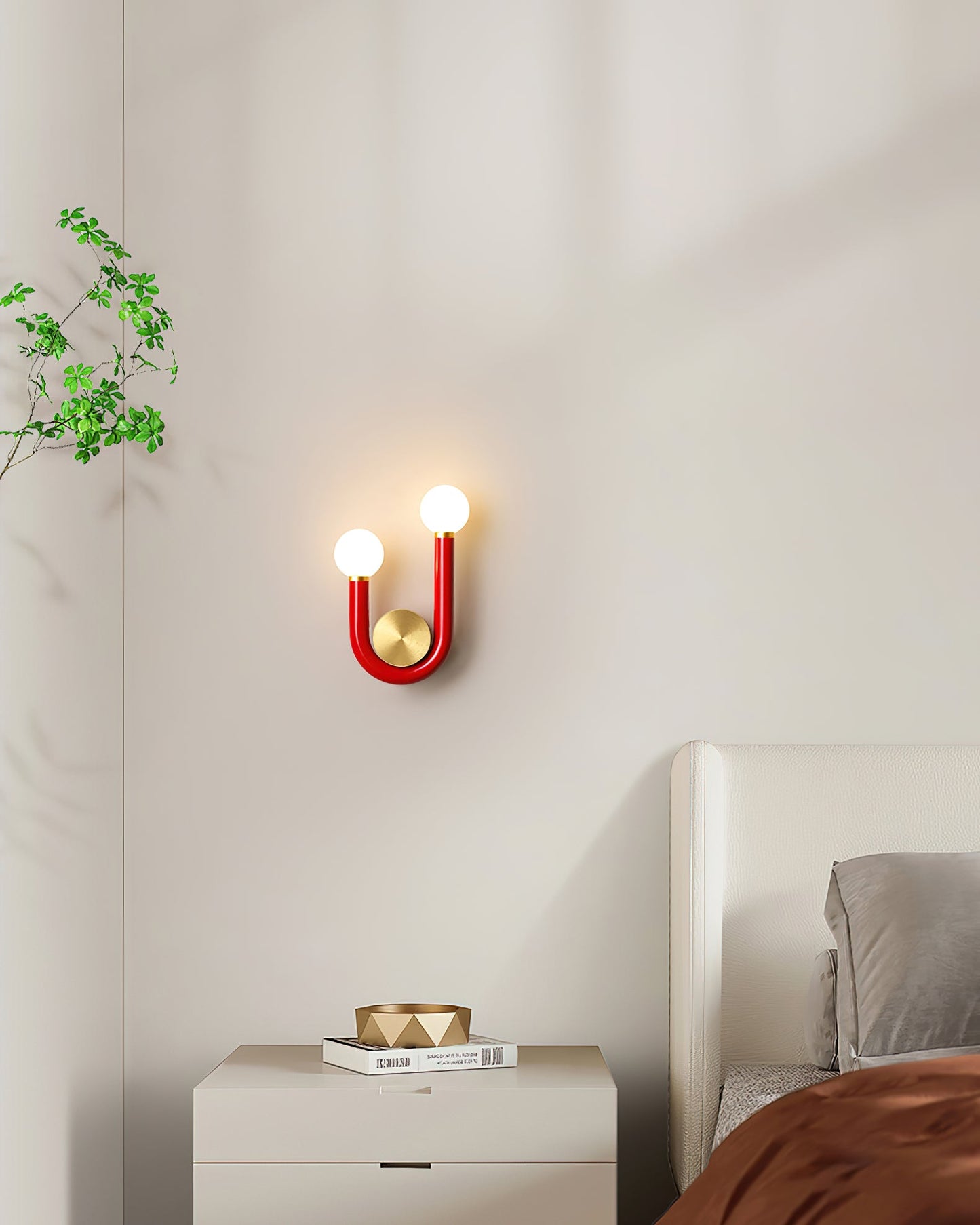 Thalia U Applique Murale Moderne en Fer et Acrylique