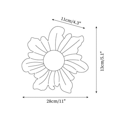 Applique murale en résine Camille avec motif floral et éclairage doux