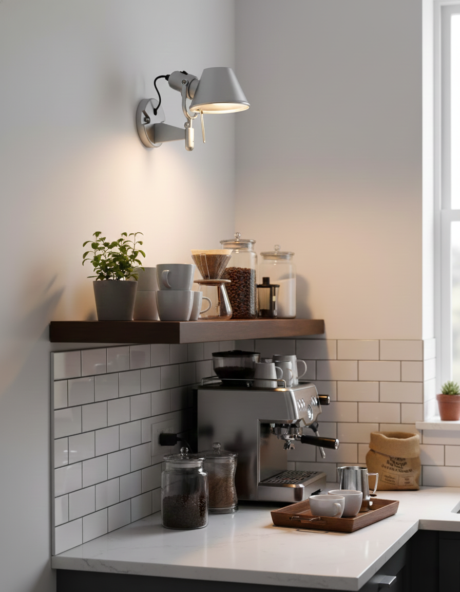 Auriane Adjustable Wall Lamp with Sleek Metal Design