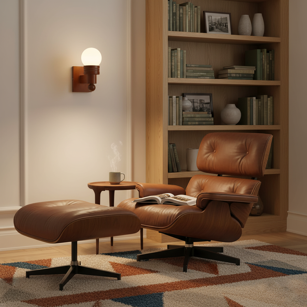Sabrina Tupelo Wall Lamp Wood and Glass Classic Lighting