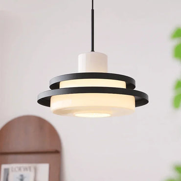 Elise UFO Acrylic Pendant Light Modern Black Red Ceiling Lamp
