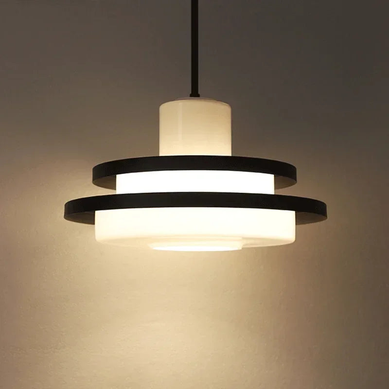 Elise UFO Acrylic Pendant Light Modern Black Red Ceiling Lamp