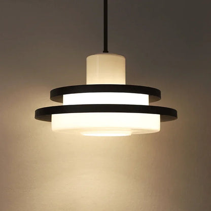 Elise UFO Acrylic Pendant Light Modern Black Red Ceiling Lamp