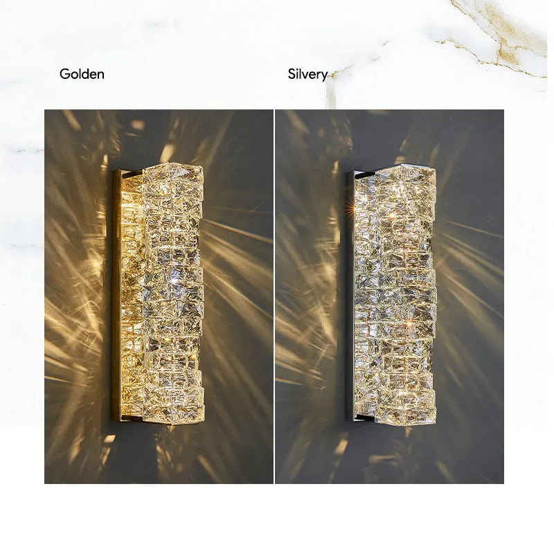Camille Crystal Cascading Wall Sconce
