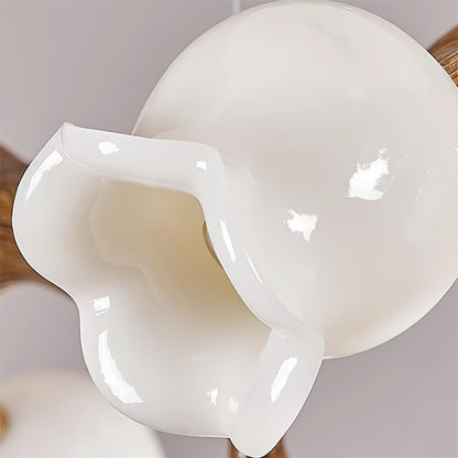 Lustre Amélie Flowers, design branche organique avec lumières délicates en forme de fleur
