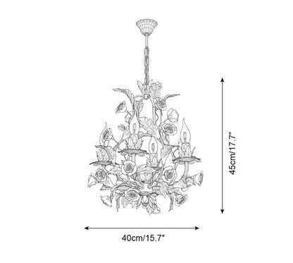 Éloise Valrosa Floral Chandelier