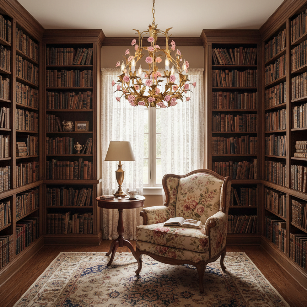 Éloise Valrosa Floral Chandelier