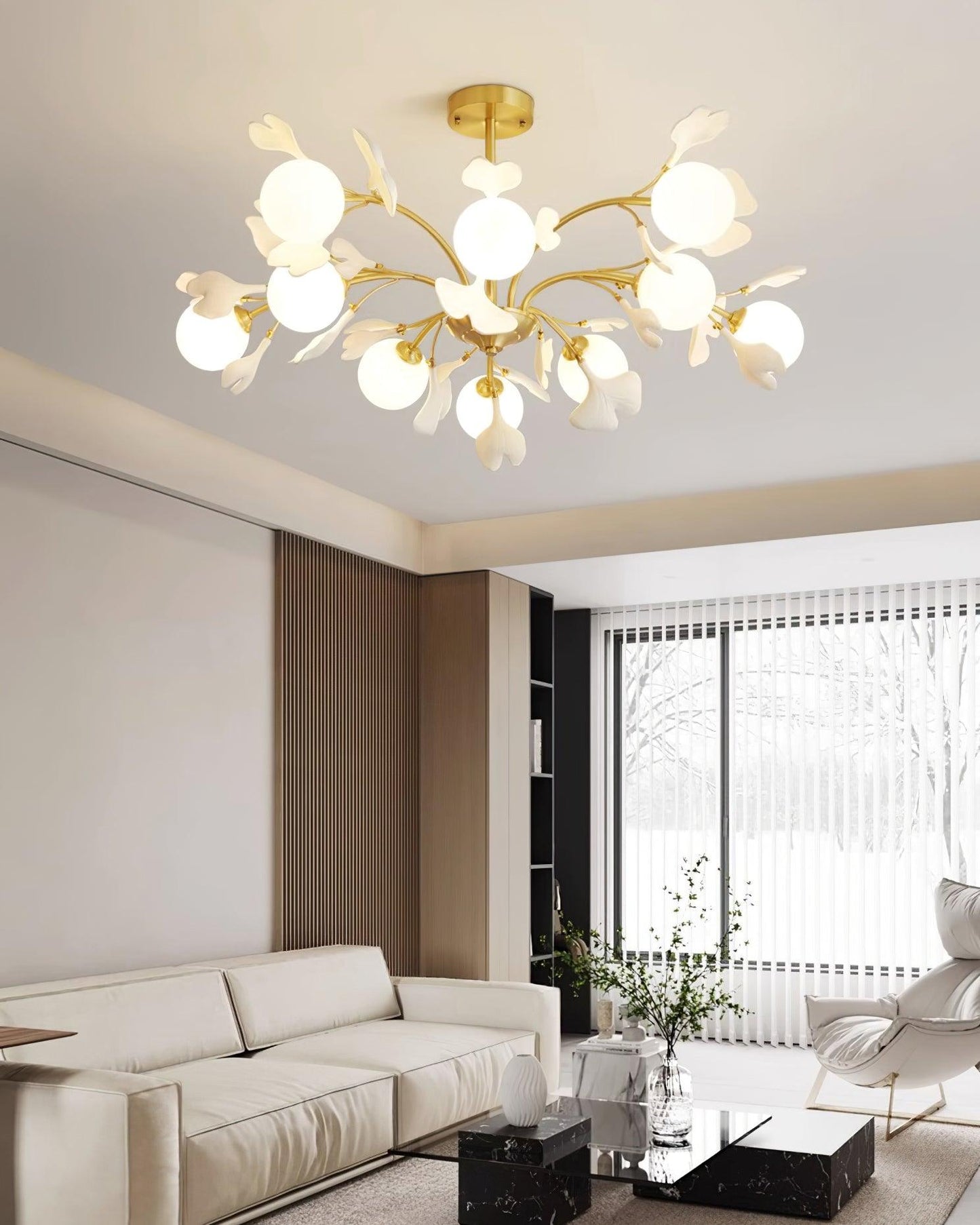 Éloïse Ginkgo Chandelier