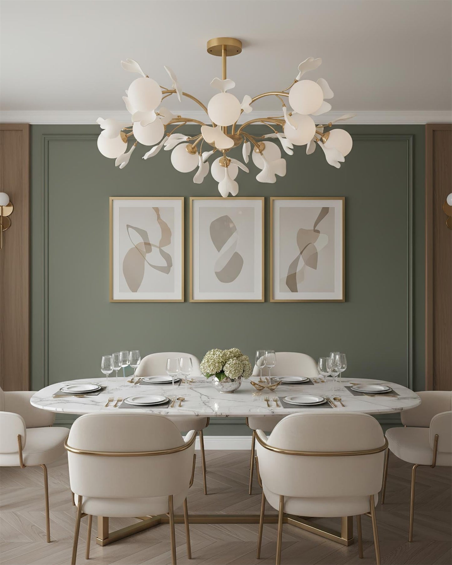 Éloïse Ginkgo Chandelier