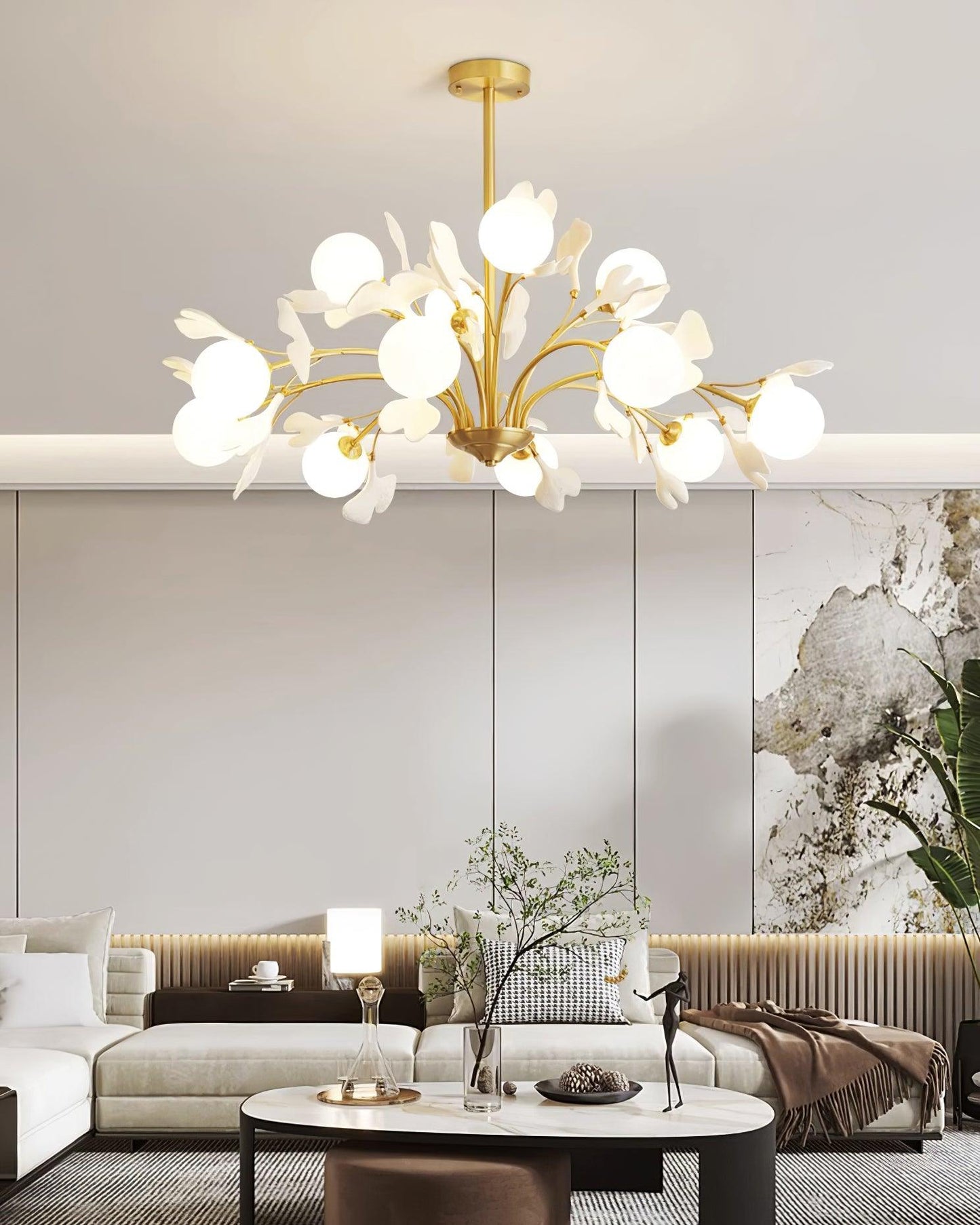 Éloïse Ginkgo Chandelier