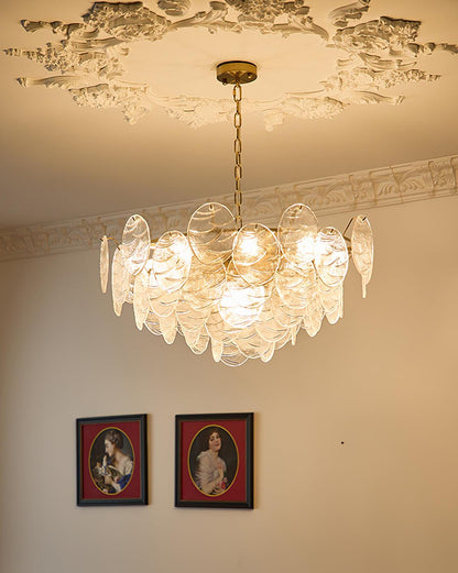 Lustre en verre victorien Clémence Disc