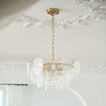 Lustre en verre victorien Clémence Disc