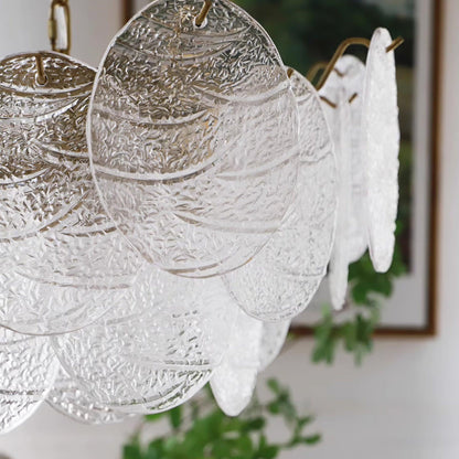 Lustre en verre victorien Clémence Disc