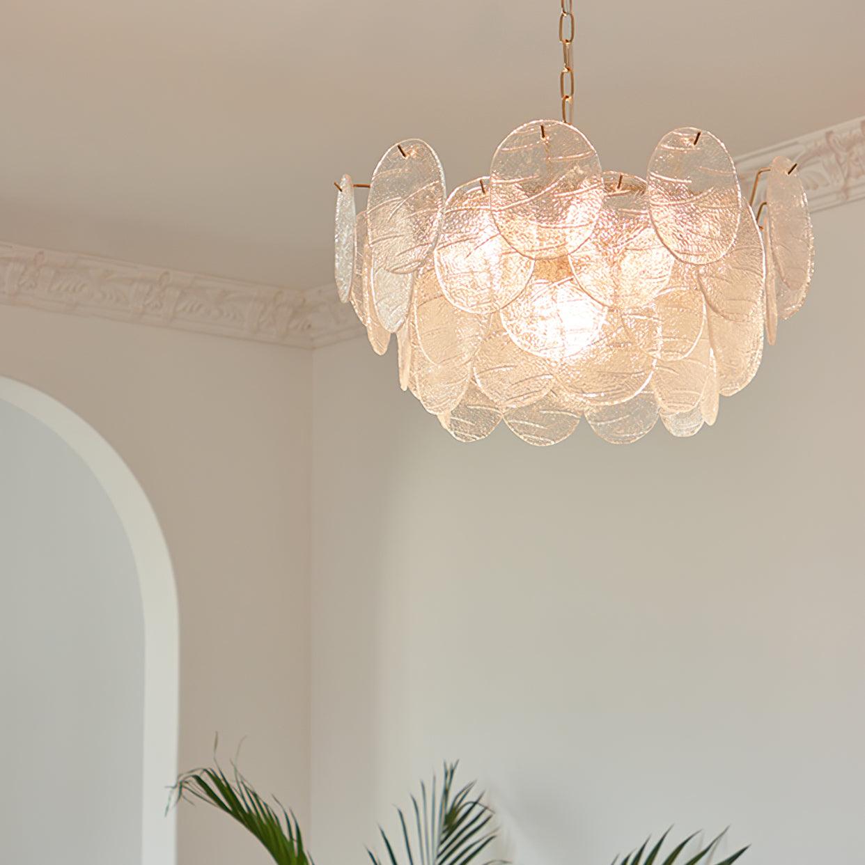 Lustre en verre victorien Clémence Disc
