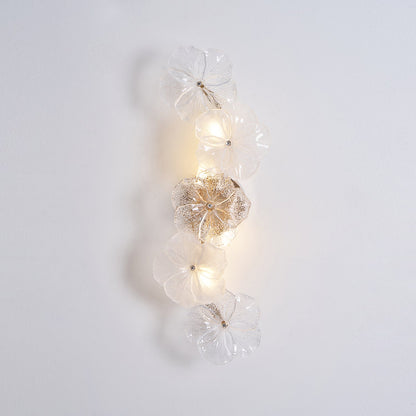 Aurélie Virelle Floral Wall Lamp with Glass Petal Design