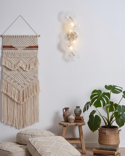 Aurélie Virelle Floral Wall Lamp with Glass Petal Design