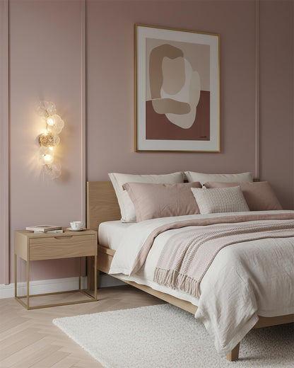 Aurélie Virelle Floral Wall Lamp with Glass Petal Design