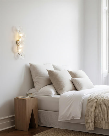 Aurélie Virelle Floral Wall Lamp with Glass Petal Design